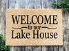 Funny Doormat, Coir Doormat, Welcome Mat, Housewarming Gift,  Welcome to Our Lakehouse Doormat, Front Door Doormat,  Doormat, New Homeowner Gift DECOE-CM-131 - DecoExchange®