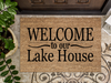 Funny Doormat, Coir Doormat, Welcome Mat, Housewarming Gift,  Welcome to Our Lakehouse Doormat, Front Door Doormat,  Doormat, New Homeowner Gift DECOE-CM-131 - DecoExchange®