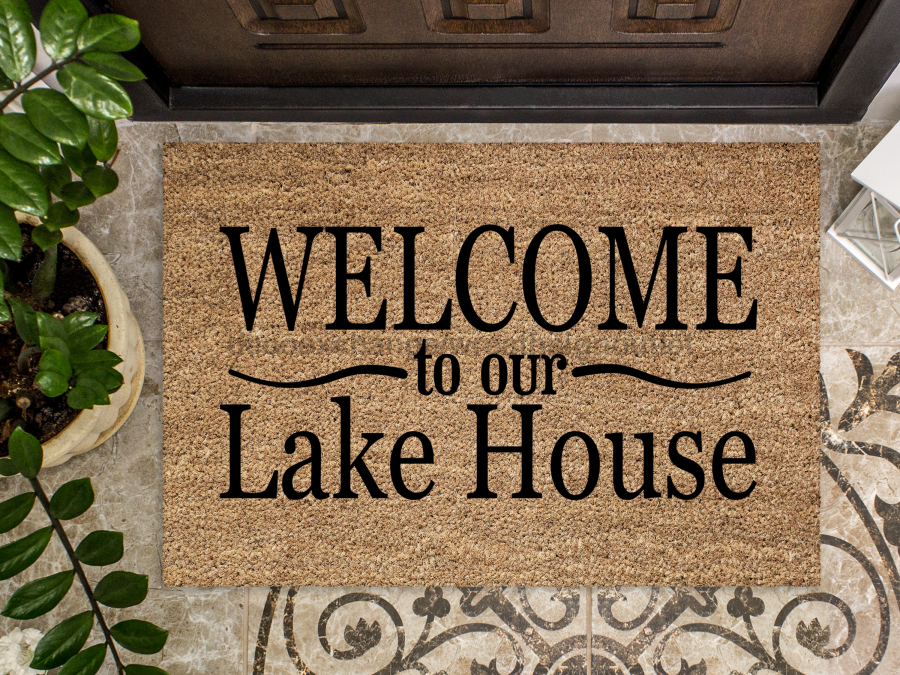 Funny Doormat, Coir Doormat, Welcome Mat, Housewarming Gift,  Welcome to Our Lakehouse Doormat, Front Door Doormat,  Doormat, New Homeowner Gift DECOE-CM-131 - DecoExchange®