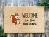 Funny Doormat, Coir Doormat, Welcome Mat, Housewarming Gift, Welcome to the Nuthouse Doormat, Squirrel Front Door Doormat, Welcome Doormat, New Homeowner Gift DECOE-CM-087 - DecoExchange®