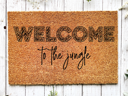Funny Doormat, Coir Doormat, Welcome Mat, Housewarming Gift, Warning, Welcome to the Jungle Doormat, Front Door Doormat, Doormat, New Homeowner Gift DECOE-CM-141 - DecoExchange®