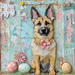German Shephard Sign, Dog Sign, DCO-13495, Sign For Wreath, 10x10" Metal Sign