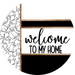Ghost Door Hanger, Welcome To My Home Door Hanger, DCO-01912-DH, 18" Round Wood