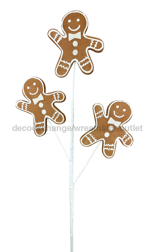 Gingerbread Man Spray - 3 Stems - 24’’ 86452BN Pick