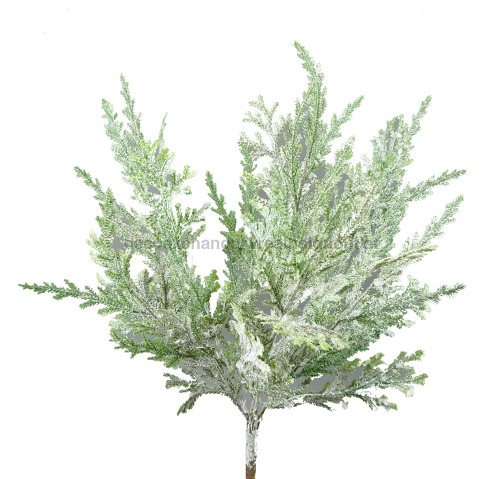 Glitter Pine Bush - 6 Stems 20L 83878SNOW Pick