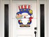 Gnome Sign Patriotic Wood Sign Door Hanger Decoe-W-122 22