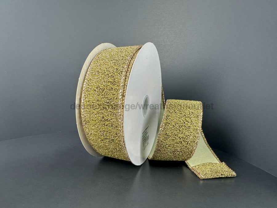 Gld-Blk Fuzzy Metallic 1.5’’X10Y 73566-09-15 Ribbon