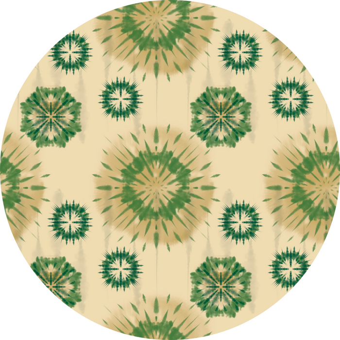 Green Flower Center, DECOE-FC-0042, 6" metal Flower Center - DecoExchange®