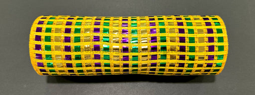 Gr-Gld-Prp Mtlc Wide Mtlc Mesh 10’’X10Y XB254710-01 Mesh