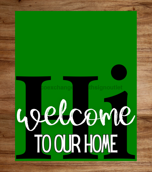 Green Hi Door Hanger Dco-01659-Dh-G 16X18’ Rectange Wood