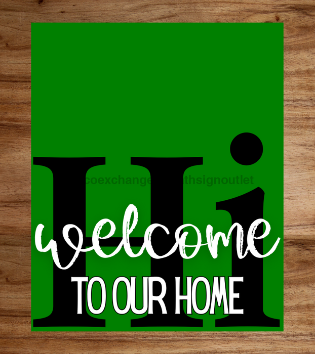 Green Hi Door Hanger Dco-01659-Dh-G 16X18’ Rectange Wood