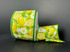 Grn Wtrclr Pld/Lemons-Daisies 2.5’’X10Y 41535-40-29 Ribbon