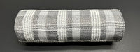 Grey-Wht Fuzz Plaid Mesh 10’X10Y Xb235810-51