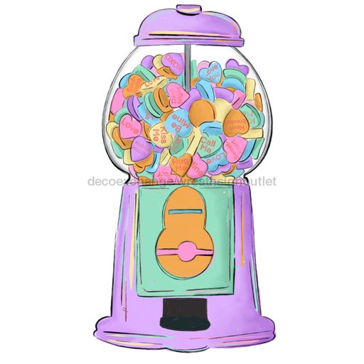 Gumball Sign Wood Sign Door Hanger Decoe-W-482 22