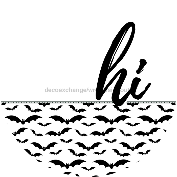 Halloween Bats Door Hanger Dco-01585-Dh 18’ Round Wood