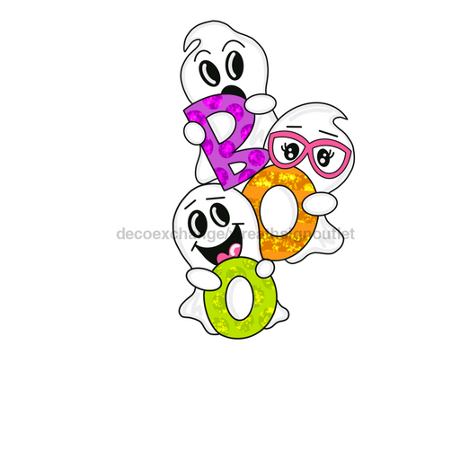 Halloween Boo Door Hanger Mj-W-00049-Dh-30 30’ Wood