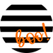 Halloween Boo Sign, DECOE-5259-D, Sign For Wreath, 10" Wood Sign