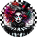 Halloween Clown Sign, DECOE-5256-D, Sign For Wreath, 10" Wood Sign