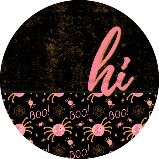 Halloween Door Hanger Dco-01569-Dh 18’ Round Wood