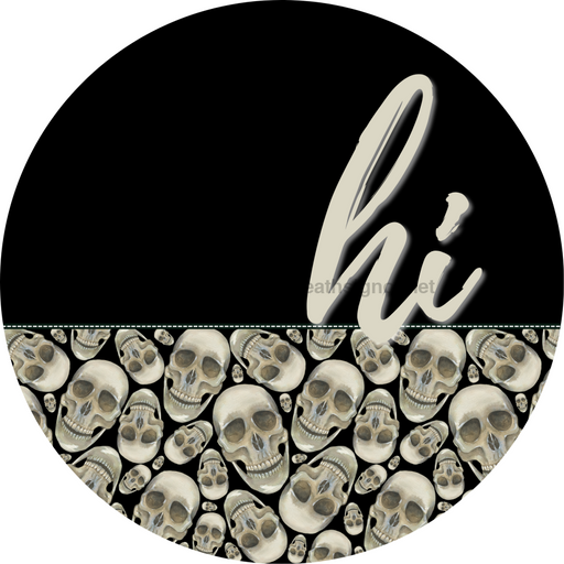 Halloween Door Hanger Dco-01573-Dh 18’ Round Wood