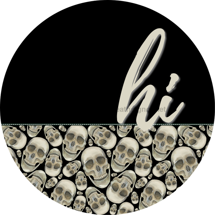 Halloween Door Hanger Dco-01573-Dh 18’ Round Wood