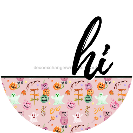 Halloween Door Hanger Dco-01584-Dh 18’ Round Wood