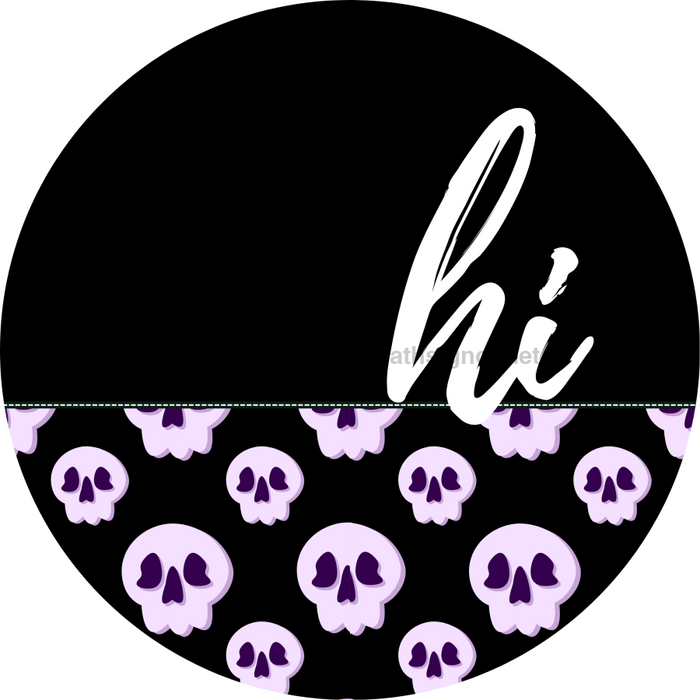 Halloween Door Hanger Dco-01591-Dh 18’ Round Wood