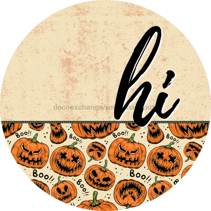 Halloween Door Hanger Dco-01626-Dh 18’ Round Wood