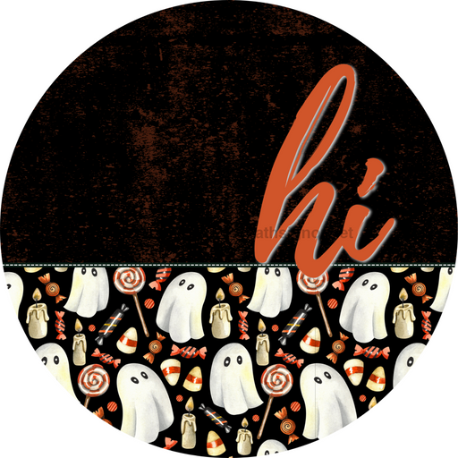 Halloween Door Hanger Dco-01629-Dh 18’ Round Wood