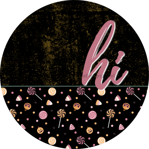 Halloween Door Hanger Dco-01630-Dh 18’ Round Wood