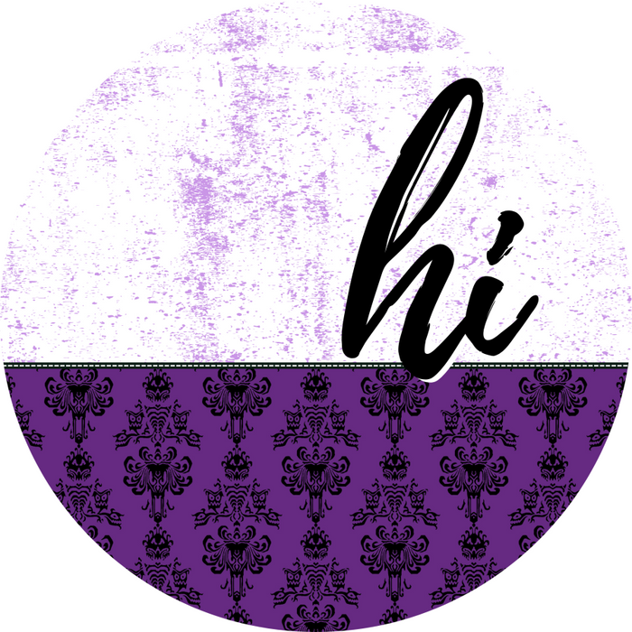 Halloween Door Hanger Dco-01637-Dh 18’ Round Wood