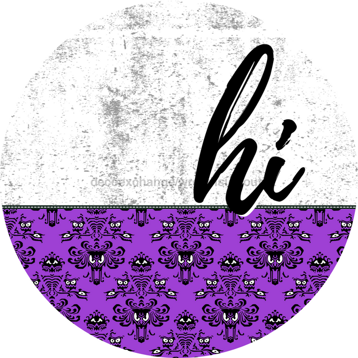 Halloween Door Hanger Dco-01638-Dh 18’ Round Wood