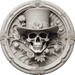 Halloween Sign 3D Skeleton Decoe-4607 Wreath 8 Metal Round