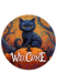 Halloween Sign Cat Decoe-4618 Door Hanger 18 Wood Round