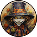 Halloween Sign, Creepy Clown Sign, 3D Halloween, DCO-00481, Sign For Wreath, 10" Round Metal Sign - DecoExchange®