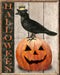 Halloween Sign Pumpkin Decoe-4582 For Wreath 8X10 Metal 10