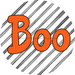 Halloween Sign Simple Boo Decoe-4495 Wreath 8 Metal Round