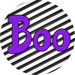 Halloween Sign Simple Boo Decoe-4498 Wreath 8 Metal Round
