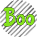 Halloween Sign Simple Boo Decoe-4508 Wreath 12 Metal Round