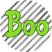 Halloween Sign Simple Boo Decoe-4508 Wreath 12 Metal Round