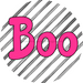 Halloween Sign Simple Boo Decoe-4509 Wreath 12 Metal Round