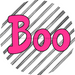 Halloween Sign Simple Boo Decoe-4509 Wreath 8 Metal Round