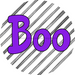 Halloween Sign Simple Boo Decoe-4510 Wreath 8 Metal Round