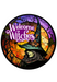 Halloween Sign Witch Decoe-4577 Wreath 8 Metal Round