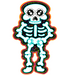 Halloween Skeleton Door Hanger Mj-W-00065-Dh-30 30’ Wood