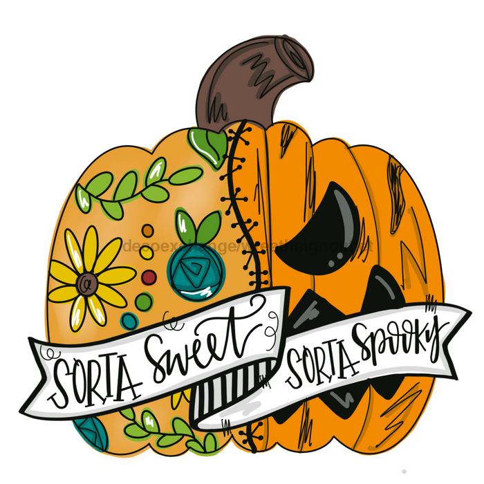 Halloween Sorta Sweet Door Hanger Mj-W-00038 22’ Wood