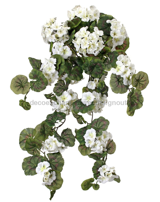 Hanging Geranium X15 32’’ Mtf22056-Wht Greenery