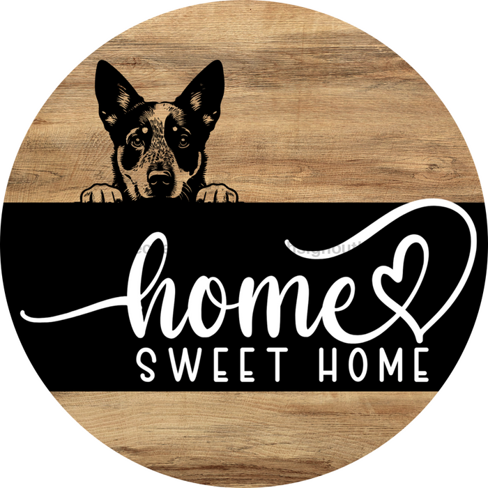 Dog Door Hanger, Hello Brought Treats Door Hanger, DCO-01975-DH, 18" Round Wood