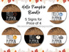 Hello Pumpkin Door Hanger Kit - Set Of 5 Wreath Kits Bundle