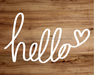 Hello Sign Welcome Decoe-4216 For Wreath 8X10 Metal
